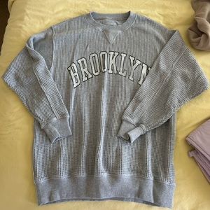 aerie ribbed crew neck
